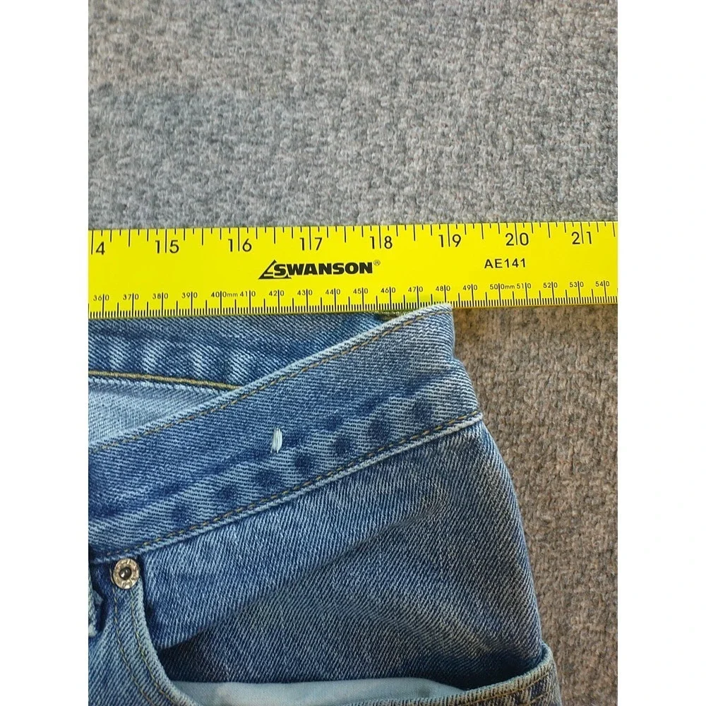 Levis 505 Regular Fit Jeans Mens 38x29 Light Wash Blue Straight Leg Denim Cotton